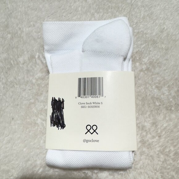 Clove Compression Socks White 20-30mmHg Comfortable & Durable Small women white - Picture 4 of 8